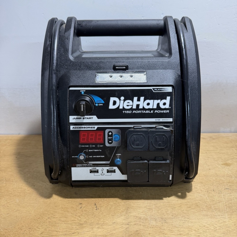 DieHard 1150 Platinum Portable Power Jump Starter Air Compressor 28.71688